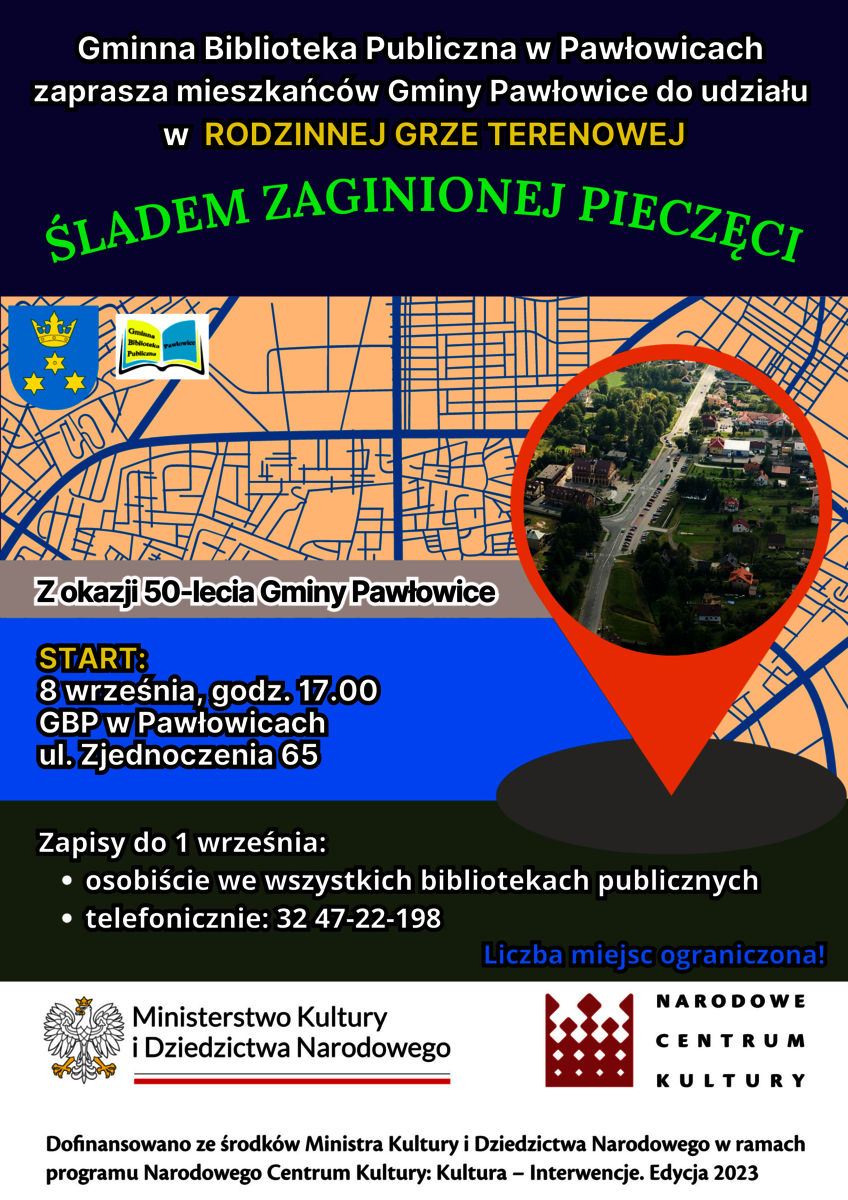 Powiększ: Grafika: plakat promujący Rodzinną Grę Terenową