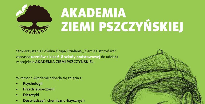 Powiększ: Plakat z ofertą Akademi Ziemi Pszyńskiej